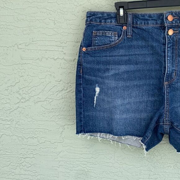 Universal Thread High-Rise Vintage Stretch Midi Jean Shorts NWT Sz 14 - Picture 4 of 13